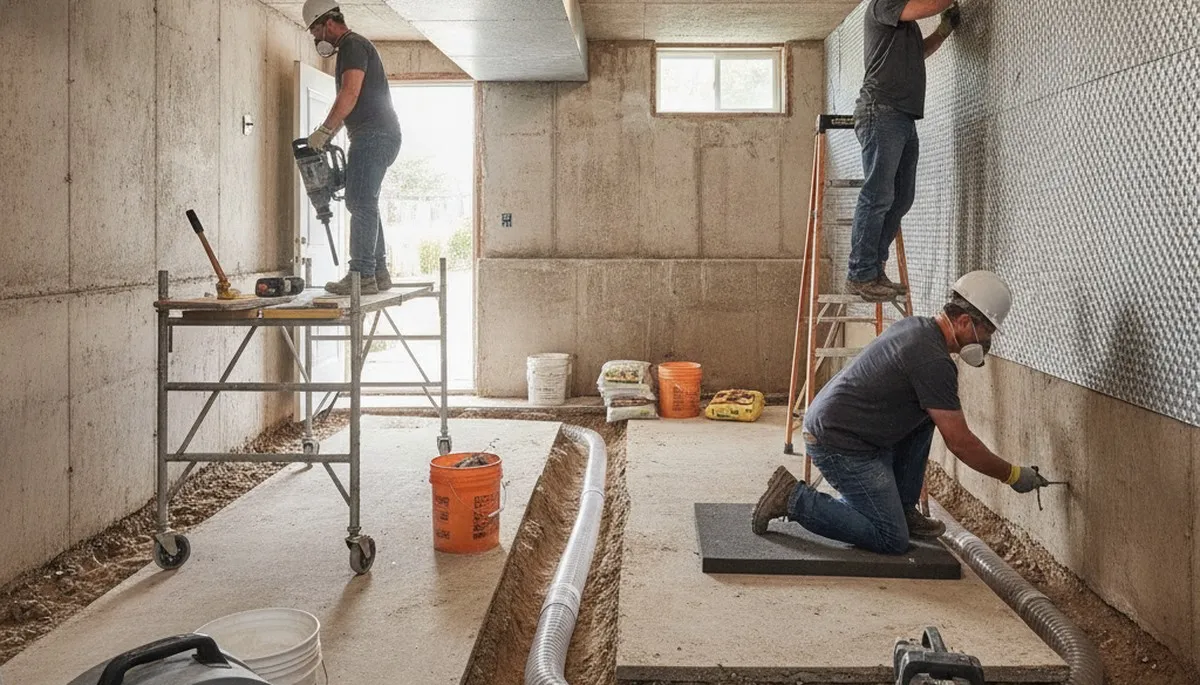 Basement Waterproofing Image 1