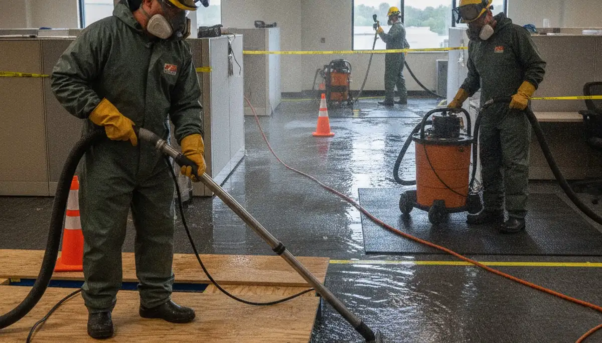 Burst pipe cleanup crew helping Stockton, CA homes with 24/7 water damage restoration