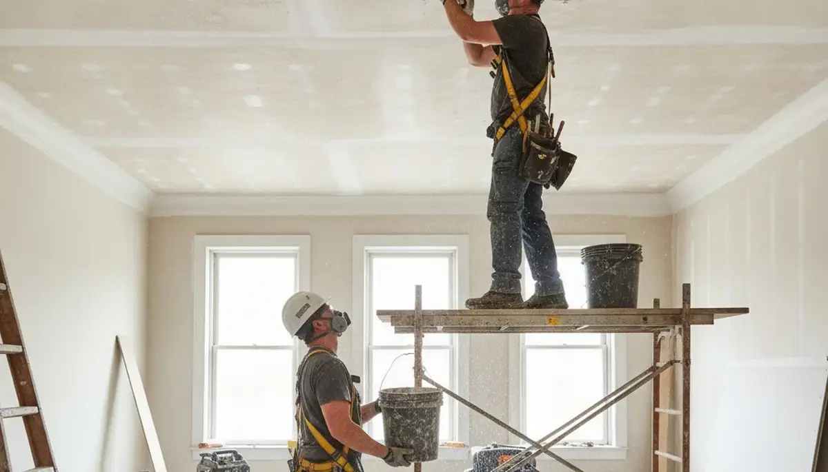 Ceiling water damage repair in Stockton, CA for stained, sagging, moisture-damaged homes