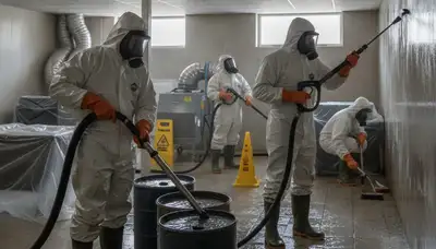 Sewage cleanup crew serving Stockton, CA homes with fast water damage restoration
