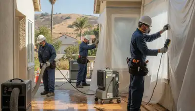 Water damage restoration team serving Stockton, CA with professional cleanup and repair services