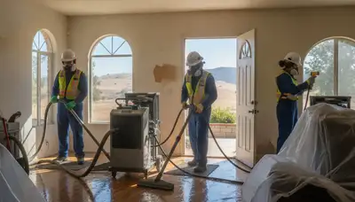 Water damage restoration team in Stockton, CA providing professional cleanup and repair services