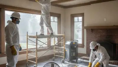Water damage restoration team serving Stockton, CA for emergency cleanup and drying