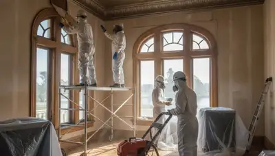 Water damage restoration team in Stockton, CA providing emergency cleanup and drying services