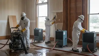 Water damage restoration team serving Stockton, CA, for fast flood cleanup and repairs
