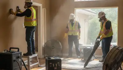 Water damage restoration team serving Stockton, CA, for fast cleanup and repair