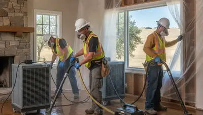 Water damage restoration team in Stockton, CA providing emergency cleanup and drying services